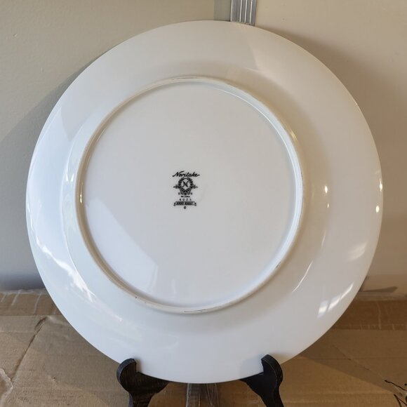 NORITAKE BORDER BOUQUET 4025 DINNER PLATE GUC SEE PICTURES - Picture 2 of 4